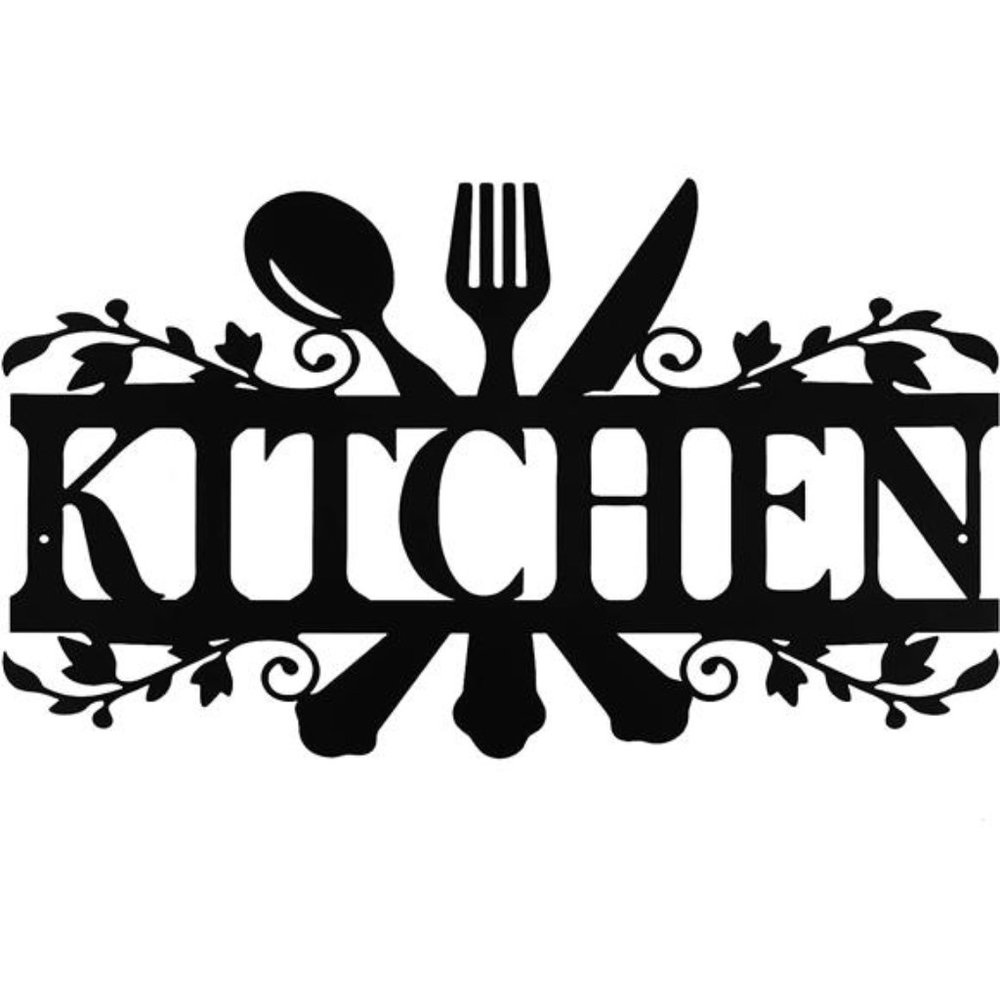 Kitchen Metal Sign, Kitchen Signs Wall Decor Rustic Metal Kitchen Decor Sign